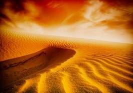 Fototapeta afryka arabski safari widok słońce