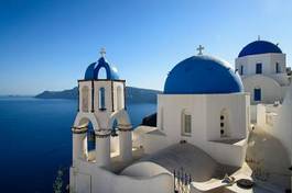 Fototapeta morze santorini grecja wioska morze śródziemne