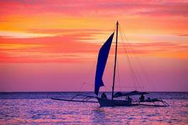 Fotoroleta żeglarstwo piękny spokojny lato pejzaż