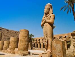 Naklejka egipt statua świątynia luxor 2