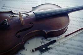 Naklejka koncert muzyka sztuka skrzypce viola