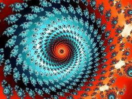 Naklejka przepiękny wzór przystojny spirala