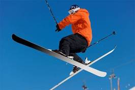 Naklejka sport akt błękitne niebo alpy