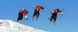 Fotoroleta sport snowboarder akt