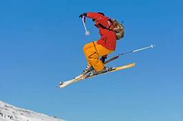 Fotoroleta alpy snowboard błękitne niebo