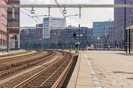 Fototapeta metro miejski architektura perspektywa tramwaj