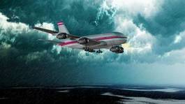 Fotoroleta sztorm silnik airliner samolot