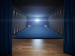 Fotoroleta korytarz płat kino
