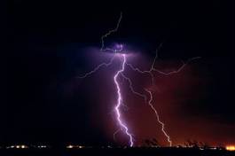 Fotoroleta noc pejzaż sztorm ciemny arizona