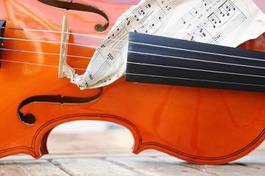 Plakat kompozycja orkiestra koncert muzyka skrzypce