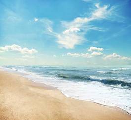 Naklejka plaża niebo wybrzeże słońce lato