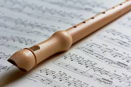 Naklejka muzyka koncert flet przyrząd