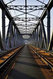 Obraz na płótnie most widok żelazo przewóz