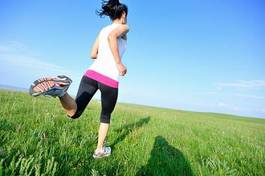 Fotoroleta jogging dziewczynka sport