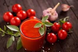 Naklejka pomidor warzywo pieprz jedzenie napój