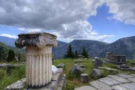 Naklejka grecja kolumna tourismus