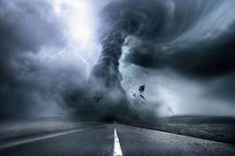 Obraz na płótnie natura droga sztorm piękny