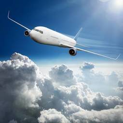 Naklejka airliner lotnictwo odrzutowiec niebo