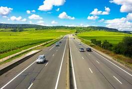 Obraz na płótnie winorośl autostrada samochód droga podróż