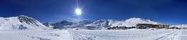 Naklejka śnieg góra widok alpy