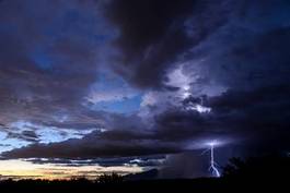 Fotoroleta sztorm grzmot monsun burza z piorunami