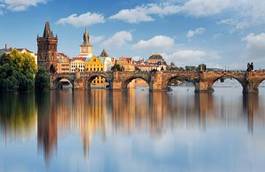 Naklejka stary miasto praga most czeski