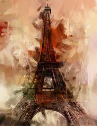 Fototapeta wieża obraz nowoczesny paris