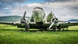 Plakat samolot stary wojskowy historia samoloty