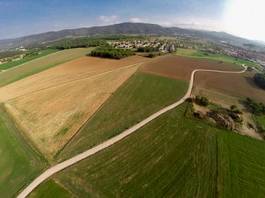 Plakat panoramiczny europa wieś wiejski natura