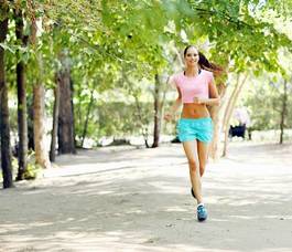 Fotoroleta zdrowy jogging zdrowie piękny dziewczynka