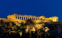 Obraz na płótnie noc ateny grecja
