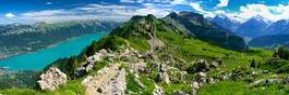 Fototapeta szwajcaria panorama las alpy góra