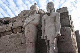 Naklejka północ świątynia egipt statua antyczny