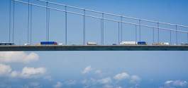 Fotoroleta europa most ciężarówka