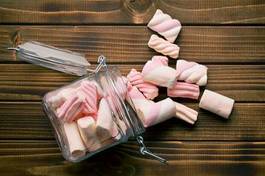 Obraz na płótnie deser jedzenie różowy tło odpust
