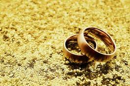 Obraz na płótnie zaproszenie wesele ring obrączka
