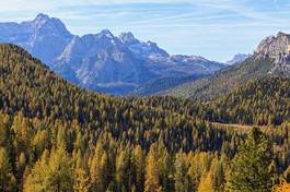 Fototapeta pejzaż jesień góra alpy