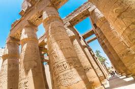Naklejka ludzie architektura antyczny egipt