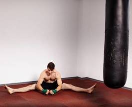Naklejka boks sport zdrowy ciało