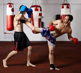 Naklejka zdrowie ludzie sport bokser