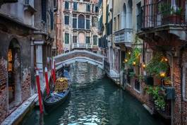 Obraz na płótnie gondola rialto włoski