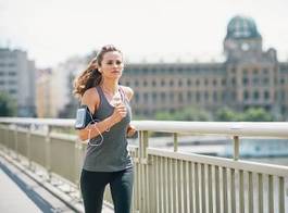 Obraz na płótnie jogging kobieta fitness