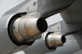 Obraz na płótnie silnik airliner samolot wojskowy