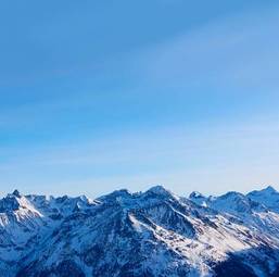 Fototapeta śnieg panorama wzgórze piękny
