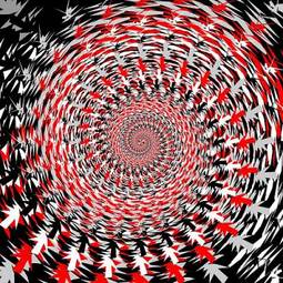 Naklejka fala spirala ruch abstrakcja