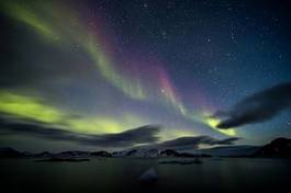 Fototapeta alaska niebo śnieg skandynawia północ