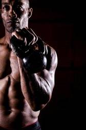 Naklejka siłownia zdrowy fitness ćwiczenie mężczyzna