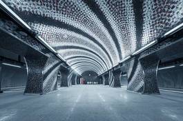 Naklejka tunel transport metro nowoczesny