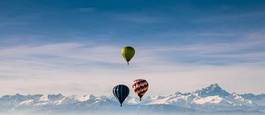 Fototapeta słońce krajobraz sport balon niebo