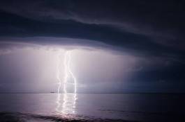 Fotoroleta sztorm niebo morze pejzaż